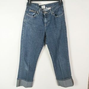 Calvin Klein Jean Capri Cuffed Size 4